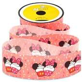 Fita de Gorgurão Muffin Minnie e Mickey Alpet 3492-10 40mm 10mts