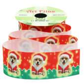 Fita de Gorgurão Pet Natal Art Fitas 07 Dog Noel 38mm 10mts FL