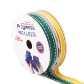 Fita para Laços Jeans Pesponto Progresso N.02 10mm com 10mts 