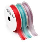 Fita de Voal com Cetim Progresso VCE-003 N.03 15mm 10mts