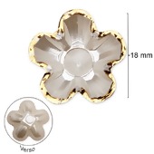 Flor de Pérola ABS 1513 Pacote c/25 Unidades