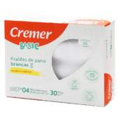 Fralda Cremer Basic Branca 65cmx63cm com 4 Und