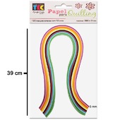 Papel para Quilling Toke e Crie Ref.17424 Colorido