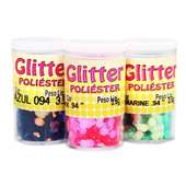 Glitter Poliéster Cítrico 3,5 gramas 0.94g/m²  Indicado para Unhas