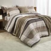 Jogo de Cama Casal King 200 Fios Algodão Karsten Damier 4 Peças