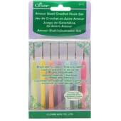 Kit Agulha De Crochê Extra Fina Clover Ref.3675