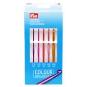 Kit Agulhas de Crochê Prym Alumínio Colorida 195995 com 05 Und