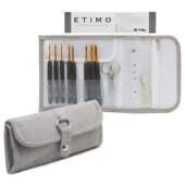 Kit Estojo Agulhas de Crochê Tulip Etimo Premium Silver TES-002
