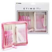 Kit Estojo Agulhas de Crochê Tulip Etimo Rose TEL-001E