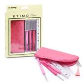 Kit Estojo Agulhas de Crochê Tulip Etimo Rose TER-15E