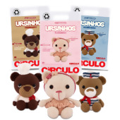 Kit Amigurumi Ursinhos Circulo 