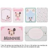 Kit Cartões para Scrap Momentos Baby Minnie e Mickey FL