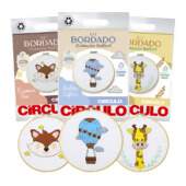 Kit de Bordado Coleção Safári Circulo