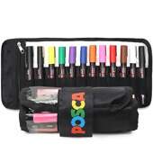 Kit Caneta Posca Uni-ball PC-5m com 12 Cores