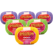 Kit Fio Amigurumi Circulo 254m com 06 Und.
