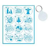 Kit Mini Stencil Natal Litoarte STMIN