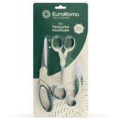 Kit Tesoura Multiuso EuroRoma com 03 Und.