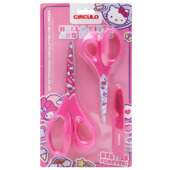 Kit de Tesouras Hello Kitty Circulo com 03 Und