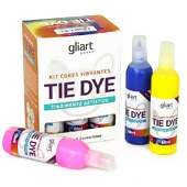 Kit Tie Dye Gliart com 6 Cores FL
