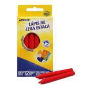 Lápis de Cera Estaca Acrilex Ref.09110 com 12 Und