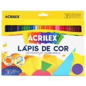 Lápis de Cor Sextavado Acrilex R.09626 36 Cores