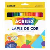 Lápis de Cor Sextavado Acrilex R.09694 24 Cores