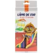 Lápis de Cor Sextavado BRW LP0012 12 Cores FL