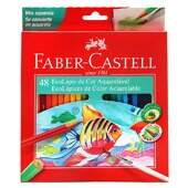Lápis de Cor Faber-Castell com 48 Cores Aquarelável
