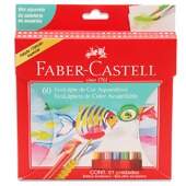 Lápis de Cor Faber-Castell com 60 Cores Aquarelável