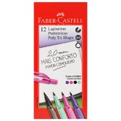 Lapiseira Poly Tri Shape Colors Faber-Castell 2.0mm LP20TSCMIX com 12 Und