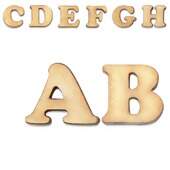 Letras de MDF P Ref.703 1,4cm