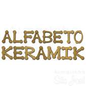 Letras Keramik de MDF - Tamanho 3cm  ( 2 unidades ) FL