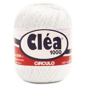 Linha Cléa 1000 Circulo para Crochê e Tricô Branca