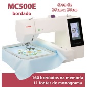 Máquina de Bordar Automática Janome MC500E Bivolt