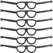 Óculos para Amigurumi com Haste Preto Vazado com 10 Und