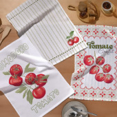 Pano de Copa Felpudo Dohler Prata Tomate 45x65cm