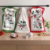 Pano de Copa Felpudo Dohler Prata Natal 026 45x65cm 