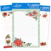 Papel de Carta Natal Litoarte PECN com 05 Und