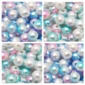 Pérola ABS Multicolor Circulo 08mm 250g