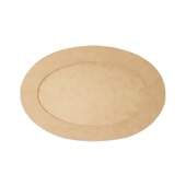 Porta Maternidade de MDF Oval P Ref.350 31x22,5cm