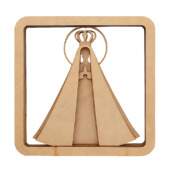 Quadrinho 3D Aparecida de MDF Fisarte Ref.0257 FL