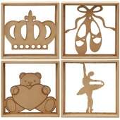 Quadro Decorativo de MDF 20x20cm