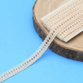 Renda de Algodão Arte Punto RA001 1,2cm 084 Cru 10mts