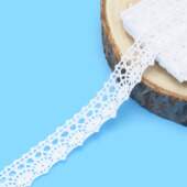 Renda de Algodão Arte Punto RA004 1,7cm Branca 10mts