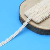 Renda de Algodão Arte Punto RA014 1,2cm 084 Cru 10mts