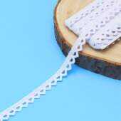 Renda de Algodão Arte Punto RA025 1,3cm Branca 10mts