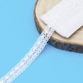 Renda de Algodão Arte Punto RA029 1,5cm Branca 10mts