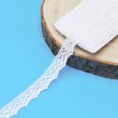 Renda de Algodão Arte Punto RA030 1,5cm Branca 10mts