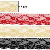 Renda de Nylon nº 70 70mm Rolo C/50mts