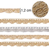 Renda Metalizada Arte Punto Ref.014 Cor 094 10m